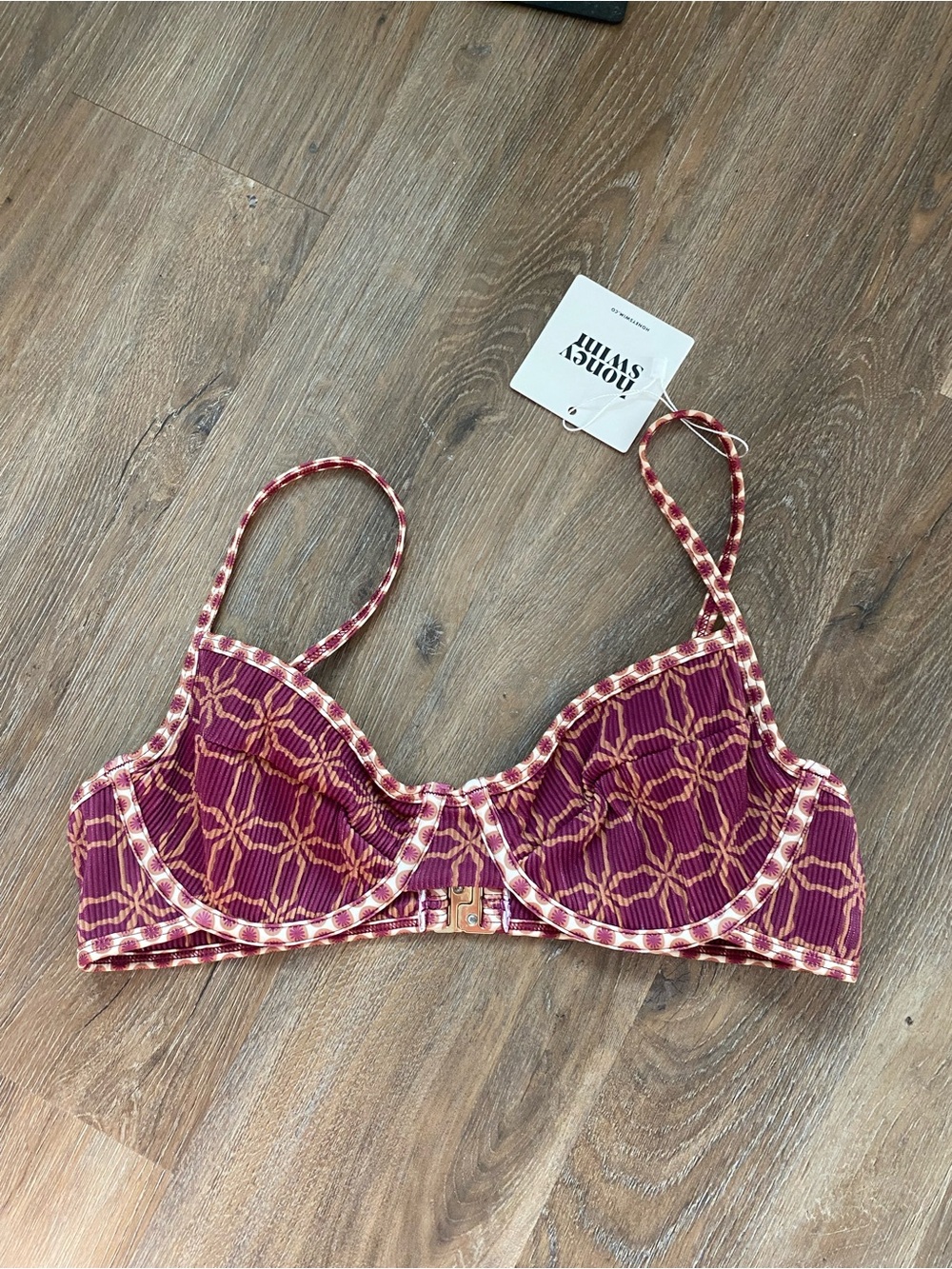 Ribbed Underwire Bikini Top
